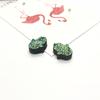 Suministro Directo de Aliexpress Resina Palma Fondo Plano Mineral de Superficie Cristal Racimo Pulsera Aretes Accesorios de Joyería DIY Colgante