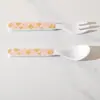 Fibra de Bambu de Grau Alimentício Louça Infantil Tigela Garfo Colher Copo Urso de Desenho Animado Tigela de Refeição Tigela de Comida Fofa Prato de Jantar Atacado