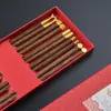 Hashis redondos de sândalo vermelho estilo National Tide, de alta qualidade, feitos com madeira nobre, com um belo valor de cor. Disponíveis em caixas de presente.