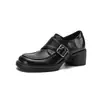 Hebilla de Cinturón Retro Nueva, Zapatos Romanos, Zapatos de Corte Bajo Individuales, Zapatos de Tacón Medio Grueso, Tallas 33-43, Zapatos de Exportación de Amazon