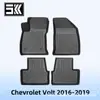 Adecuado para Chevrolet Volt 2016-2019 Material 3D para Todo Clima Tpe Tapete de Piso Tapete de Cajuela