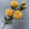 Meiyan ramo de rosas para bodas de 5 cabezas para llevar en la mano, set de boda, accesorios de arreglo floral, decoración para el hogar, flor artificial artificial artificial falsa