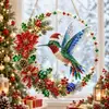 Atrapasoles de Arte Diamante Navideño Pintura Estilo Diamante Acrílico Navideño F