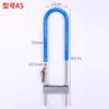 Fechadura Espessada em Forma de U Anti-Cisalhamento Hidráulico Fechadura de Porta de Vidro Deslizante para Uso Doméstico, Fechadura de Parafuso Antifurto com Cabeça de Porta de Loja Estendida
