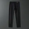Calça Jeans de Alta Qualidade para Todas as Estações para Homens, Preto e Branco, Produtos Europeus Transfronteiriços, Luxo Leve, Moderna, Slim Fit, Versátil, Calça Longa