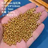 Plata S925 Chapada en Oro Accesorios Espaciadores con Cuentas DIY Joyería Pulsera Cuerda Trenzada Cuentas de Posicionamiento Accesorios para Collares Cuentas de Piña