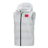 Nuevo chaleco deportivo de algodón acolchado con capucha para invierno para hombre y mujer, chaleco de pareja, entrenamiento de entrenador, abrigo nacional al por mayor