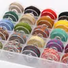 Algodón 25 colores hilo de algodón frotado a mano multi-hilo color pulsera tejida a mano accesorios de joyería con cuentas resistentes al desgaste cifradas hilo de algodón