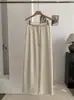 KEKEZOON Forro Polar Interior Engrosado Elástico Cintura Alta Cordón Suave Color Liso Casual Pierna Ancha Pantalones Largos 9371