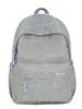 Mochilas de la Serie de Hilo Texturizado Gris de Cáñamo para Estudiantes de Secundaria y Preparatoria, Adecuadas para Clases Diarias, Salidas de Fin de Semana, Picnic y Bolsas Escolares Resistentes a las Manchas