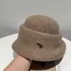 Sombrero de Pescador de Moda Otoño e Invierno con Lana de Oveja, Sombrero Vintage de Gran Circunferencia para Sociales, 2025 Elegante Versátil de Ala Enrollada Cúpula