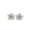 Nuevos Pendientes Pequeños Personalizados de Flor de Copo de Nieve de Aguja de Plata 2026 para Mujer, Pendientes Elegantes de Alta Gama Estilo Coreano Moda Urbana