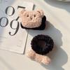 Invierno Nuevo lindo oso de dibujos animados anillo a presión Pulsera de juguete de peluche para niños Suministros decorativos creativos