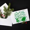 Plantillas de pintura hueca para decoración navideña europea y americana, plantillas de calco, garabato y decoración para manualidades infantiles
