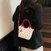 Bolso bandolera de axila de moda con textura, estilo retro de Hong Kong, diseño impreso 2025 de gran capacidad para mujer