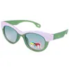 Gafas de Sol Infantiles Coloridas Dibujos Animados Anti-UV para Niños y Niñas Gafas de Sol Versátiles 8239A 2