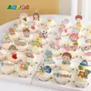 Caja de Empaque para Decoración de Cupcakes del Día del Niño Tarjeta Decorativa de Dibujos Animados Lindos Niños y Niñas Disfrazados