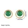 Pendientes de bola de diseño exagerado de personalidad de estilo europeo y americano, pendientes de nicho de lujo ligero, pendientes de temperamento retro, pendientes modernos, pendientes pendientes