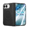 Adequado para capa de celular Apple 18 dobras, capa protetora frontal e traseira com padrão de onda magnética dobrável ampla com protetor de tela integrado