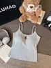 Camisola Hueca con Lazo Estilo Deseo Puro para Mujer, Ropa Interior de Verano con Copas, Top Corto Hermoso de Espalda Descubierta