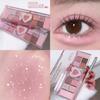 MISSLARA Paleta de Sombras de Ojos Rourly Doce Colores Estudiante Mate Perlado Color Tierra Estudiante Sequin Ojo Color Té con Leche
