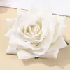 Cabeça de Flor Rosa Artificial de Veludo 10cm Tecido de Seda Flor Artificial Corsage de Casamento Decoração de Borda Enrolada Flor Falsa Atacado do Fabricante