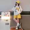 Meninas Verão Shorts de manga curta Sportswear terno Moda Infantil Estilo Ocidental Verão Coreano Casual Roupas de Verão