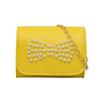 Bolsa de Hombro para Niñas Coreanas Dulce Lazo de Perlas Bolso Cruzado para Bebé Pequeño Mini Cadena de Moda Bolso para Niños
