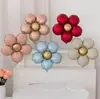 Balão metalizado de girassol, balão de flor de cinco pétalas, balão para topo de mesa, decoração de mesa de aniversário infantil, artigos para festa de 1º aniversário, centro de mesa para chá de bebê, balão de festa tema sol, balões metalizados atacado