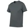 Camiseta de algodón de manga corta para hombre y mujer, verano, cuello redondo, corte ajustado, camiseta deportiva de talla grande, top, color liso, camiseta publicitaria
