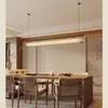 Estética Dinastia Song sala de chá luminária pendente linear designer estilo antigo chinês balcão de bar sala de jantar mesa de prata restaurante luminária pendente