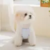 Vestido Suspensório de Ursinho Voador Fofo Estilo Primavera e Verão para Cães Pequenos e Médios, Vestido para Gatos, Roupas para Cães de Estimação