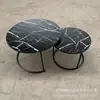 Mesa de centro pequeña transfronteriza personalizada, Balcón de apartamento pequeño, Sala de estar para tomar el té, Mesa redonda pequeña, Mesa de centro retráctil multifuncional simple
