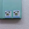 Correa de Reloj Accesorios para el Cabello 1.4cm Mini Dibujo Animado Etiqueta Tejida Pequeña Etiqueta de Tela Cuerda para el Cabello Hecha a Mano DIY Banda de Goma Pegatina de Transferencia Térmica