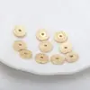 Retenção de cor alta método antigo pingente de moeda de corte reto dourado conta espaçadora com padrão de moeda pulseira DIY colar acessórios de joias
