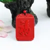 Colgante Buda Rojo Cardenillo Guan Yu Collar Colgante Guanyin Regalo Fábrica Mayorista S2051517