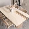 Mantel individual para mesa de comedor estilo Wabi-Sabi, impermeable y a prueba de aceite, mantel de silicona, sin lavado, alfombrilla aislante anti-quemaduras, lujo accesible, mantel para mesa de centro de alta gama