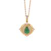 Yilu Silver S925 Sterling Silver Jade Banhado A Ouro Vintage Fashion Entry Luxo Folu Gourd Wheat Ear Pendant Temperamento Pingente de Prata