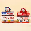 Notas Adhesivas Desplegables Hello Kitty Clásico Rojo y Azul con Licencia Oficial, Diseños de Dibujos Animados de Alta Calidad y Varios Patrones Sin Repetir
