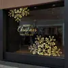 Transfronteiriço 2027 Ano Novo Natal Adesivos de Vidro Floco de Neve Decoração de Janela Adesivos de Parede Adesivos de Porta Adesivos de Janela UV Adesivos de Janela Eletrostáticos