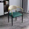 Cadeira de Jantar Levemente Luxuosa com Encosto para Uso Doméstico, Cadeira de Mesa de Jantar Simples Moderna para Lazer, Cadeira de Restaurante de Chá com Leite para Reuniões de Alto Padrão, Famosa na Internet