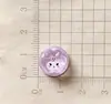 Mini Brillo Dibujo Animado Pequeño Pudín Hielo a Través DIY Pegamento Crema Carcasa para Teléfono Hecha a Mano Pasador para el Cabello Llavero Accesorios de Resina