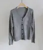 Park Min-young Mesmo Estilo Margarida Estilo Coreano Bordado Gola V Suéter de Tricô Cardigan Feminino Top Curto Jaqueta de Tricô Elegante Novo