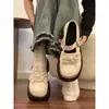 Zapatos Mary Jane de Plataforma Super Calientes Estilo Academia con Lazo Otoño 2026 Nueva Moda Dulces para Combinar con Faldas Zapatos Pequeños de Cuero