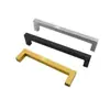 Tirador de cajón Tubo cuadrado de acero inoxidable Tirador de ángulo recto Universal para gabinete Armario Tirador simple Cuadrado Tirador de mesita de noche