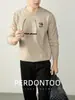 ¡Lana de Oveja y Modal! Tejido de punto básico bordado en relieve de alta gama, cálido para el invierno, lujo accesible, tejido casual para hombre