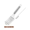 Espátula para panqueques de acero inoxidable, espátula para cocinar teppanyaki, espátula de mano para panqueques y bistecs, espátula para pizza, herramienta específica para la cocina