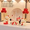 Decoración Creativa de Gato de la Suerte con Globos para Entrada Zapatero Sala de Estar Decoración del Hogar Regalo de Inauguración