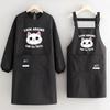 Delantal de Moda Repelente al Agua de Manga Larga para Cocina Ropa de Trabajo para el Hogar para Cocinar y Catering Delantal Especial para Trabajo Bata con Estampado