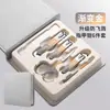 Conjunto de Cortadores de Unha Alemão Presente de Luxo Cortador de Unha Doméstico Anti-Salpicos Ferramenta de Manicure para Cuidados Pessoais